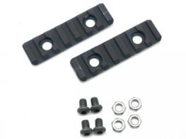 Dytac UXR 3 & 3.1 Two-Hole Picatinny Rail Section (Pack of 2) (Black)