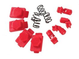 Dytac Hexmag Airsoft HexID in LAVA Red (4x Hexgon Latchplates / 4x Followers)