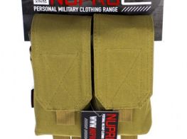 Nuprol PMC M4 Double Flap Lid Mag Pouch (Tan)