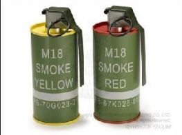 G&G 2 x M18 Dummy Smoke Grenade BB Container Set (Red & Yellow)