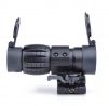 AIM ET Style 4X FXD Magnifier with Adjustable QD Mount (Black)