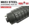 ANGRY GUN Steel Outer Barrel Front Set for M653 MWS GBB.
