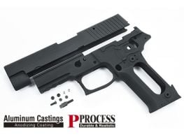 Guarder Aluminium Slide & Frame for Marui P226 Rail (Black/No Marking)