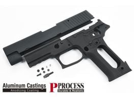 Guarder Aluminium Slide & Frame for Marui P226 E2 GBB (Black/No Marking)