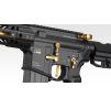 Tokyo Marui MTR-16 G-Edition Gold GBBR Rifle with 3 extra 35rd MWS magazines