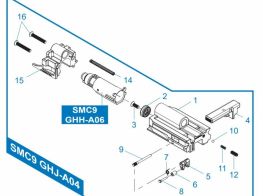 G&G SMC9 Complete bolt assembly SMC9-GHJ-A04