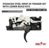 Angry Gun MWS Stainless Steel Drop-In Trigger Set with Lower Build Kit - G-STYLE SSF Version.