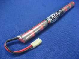 Vapex 9.6v 1600mah NiMh stick rechargeable battery L8 (type 6)