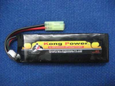 Kong Power 7.4v 1900mAh 22c LiPo Rechargeable Battery (Single Pack)(Mini Tamiya)