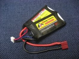Kong Power 7.4v 1000mAh 20c LiPo Rechargeable Battery (Split Pack)(Deans)