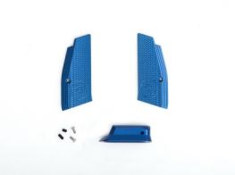 ASG Metal Short Grip and Mag Funnel for CZ SP-01 Shadow (Blue)
