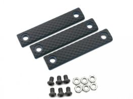Dytac UXR 3 & 3.1 Thin Line Two-Hole Panel (Pack of 3) (Black)