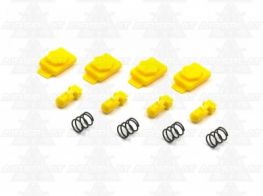 Dytac Hexmag Airsoft HexID in Hazard Yellow (4x Hexgon Latchplates / 4x Followers)