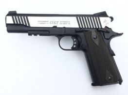KWC M1911 Dual Stainless Metal Rail CO2 GBB Pistol