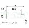 LCT LC021 LC-3 Locking Pin LC-3 / LK-33 series