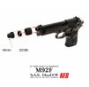 Laylax(Nineball) Tokyo Marui M92F Silencer Attachment (SAS NEO) 14mm CCW