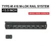 Angry Gun TYPE-M 416 M-LOK Rail System 13.5 Inch (Marui NGRS Version)