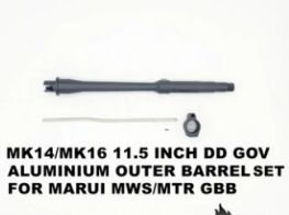 Angrygun 11.5 Inch Aluminium Outer Barrel Set for MK14 / MK16 Rail Series (MWS)