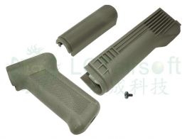 LCT PK-140 Plastic Handguard and Grip (Green)