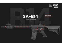 Specna Arms SA-B14 KeyMod 12 Inch Carbine (Red Edition) Airsoft Rifle.