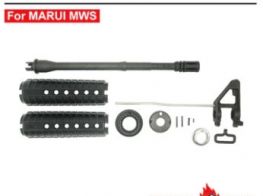 ANGRY GUN Steel Outer Barrel Front Set for M733 Marui MWS GBB