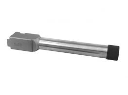 Guns Modify KM G17 Stainless Steel Thread Barrel for Marui G17 GBB (Silver)