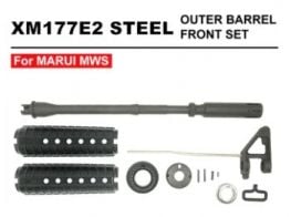 Angry Gun Steel Outer Barrel Front Set for XM177E2 MWS M4 GBB