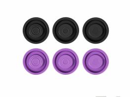 PTS MEC V Piston Head Set (6pack) (13.4-13.8)(Black & Purple)