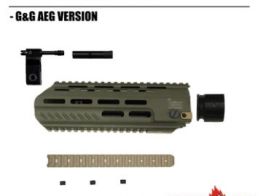 Angry gun L85A3 M-LOK Conversion Kit - G&G AEG Version (Cerakote OD Green)