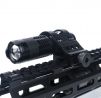 Metal 45 Degree Offset Flashlight / Laser Mount (1 Inch)(Black)