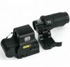 WADSN  Red / Green Holographic Dot Hybrid Sight EXPS with G33 Magnifier (Black)