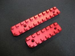 CTM CNC Upper & Lower Picatinny Rail Set for AAP-01 (Red)