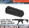 Laylax Mode2 SG Silencer Short (115x44mm)(14mm CCW)(Black)