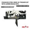 Angry Gun MWS Stainless Steel Drop-In Trigger Set with Lower Build Kit - G-STYLE SD-C