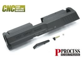 Guarder Steel CNC Slide Set for Marui USP Compact (Black)