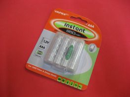 Vapex Instant AAA battery pack of 4
