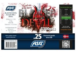 ASG Blaster Devil .25g BB's 3300 rnd Bottle (White)