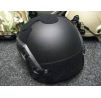 Red Star IBH Helmet with NVG Mount and Rails (Black)