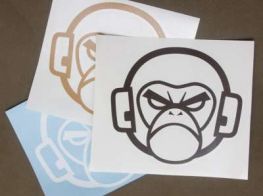 Mil-Spec Monkey MSM Logo Sticker DarkBrown