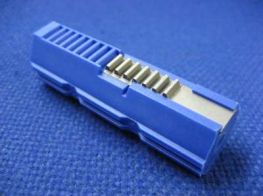 SHS 7 Steel Teeth Poly Carb AEG Piston (Blue)