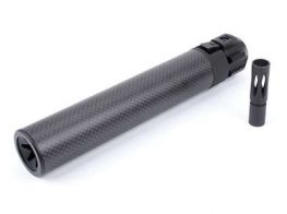 King Arms Power up Carbon Fiber Silencer for KWA MP7