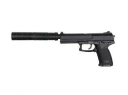 ASG KJW MK23 NBB Pistol Inc. Silencer