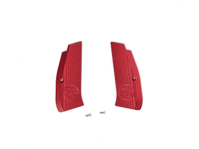 ASG Metal Grip Shells with CZ logo for CZ SP-01 Shadow (Red)