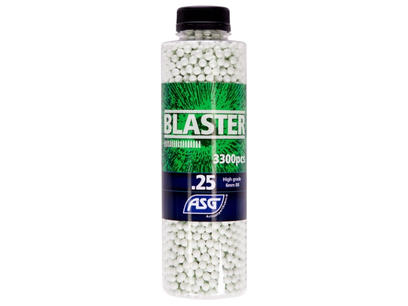 ASG Blaster .25g BB's 3300 rnd Bottle (White) Special Price