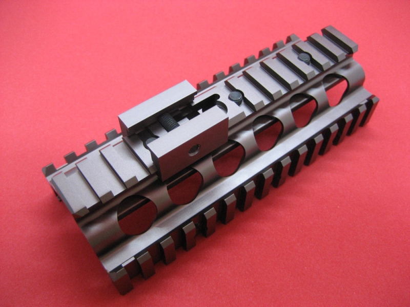 Creation Aluminum CNC RIS Lower Handguard for M249 AEG (TAN) OEM-RAS-08 ...