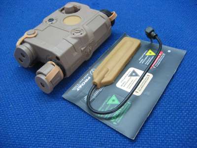 Gbase Element type AN/PEQ-15 IPIM Green Laser and Flashlight Tan