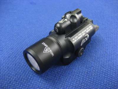 Gbase X400 Red Laser and LED Weapon Light Black
