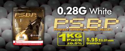 G&G .28g Perfect BB's 3750 rnd Resealable Bag (White)