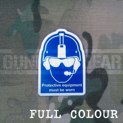 Gunpoint Gear Health And Safety - Small - Colour Sticker