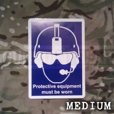 Gunpoint Gear Health And Safety - Medium - Colour Sticker
